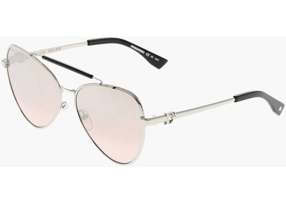 Ochelari de soare DSQUARED2 Aviator Sunglasses With Metal Frame Silver Femei (BM 19269746) 2