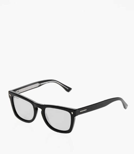 Ochelari de soare DSQUARED2 Wayfarer Sunglasses With Mirrored Lenses Black Barbati (BM 19269749) 2