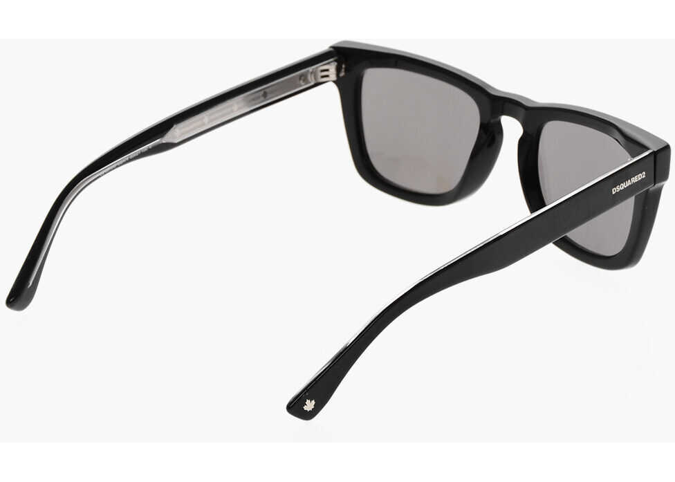 Ochelari de soare DSQUARED2 Wayfarer Sunglasses With Mirrored Lenses Black Barbati (BM 19269749) 3