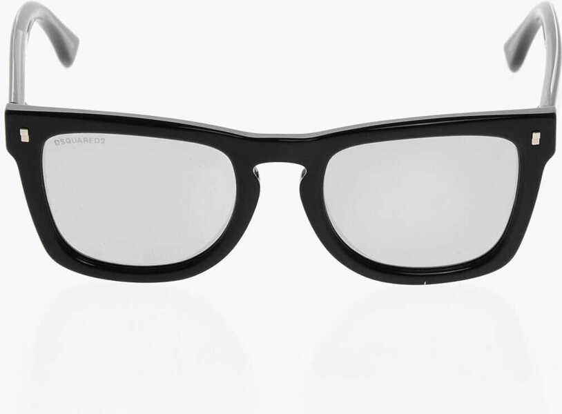 Ochelari de soare DSQUARED2 Wayfarer Sunglasses With Mirrored Lenses Black Barbati (BM 19269749) 1