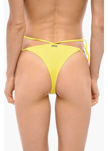 Bikini DSQUARED2 Lace-Up Designed Bikini Bottom Yellow Femei (BM 19269752) 3