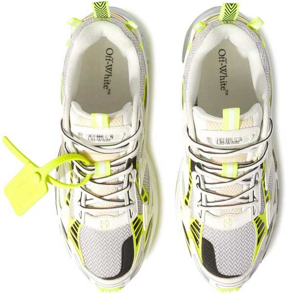 Sneakers Off-White Lace-Up Be Right Back Sneakers With Breathable Inserts Yellow Femei (BM 19269839) 4