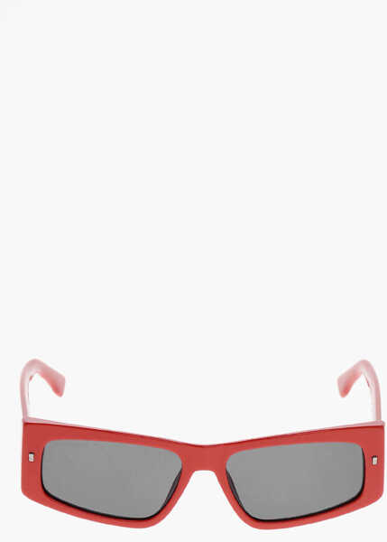 Ochelari de soare DSQUARED2 Icon Solid Color Sunglasses With Contrasting Logo Red Barbati (BM 19269848) 1
