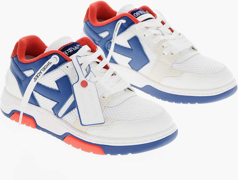 Sneakers Off-White Canvas Out Of Office Sneakers With Leather Details Blue Barbati (BM 19269857) 1