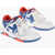 Off-White Canvas Out Of Office Sneakers With Leather Details Blue