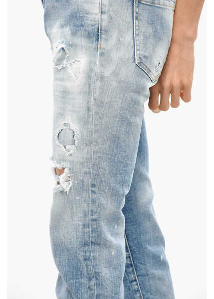 Blugi skinny DSQUARED2 Acid Wash Jennifer Slim Fit Jeans 14Cm Blue Femei (BM 19269860) 2