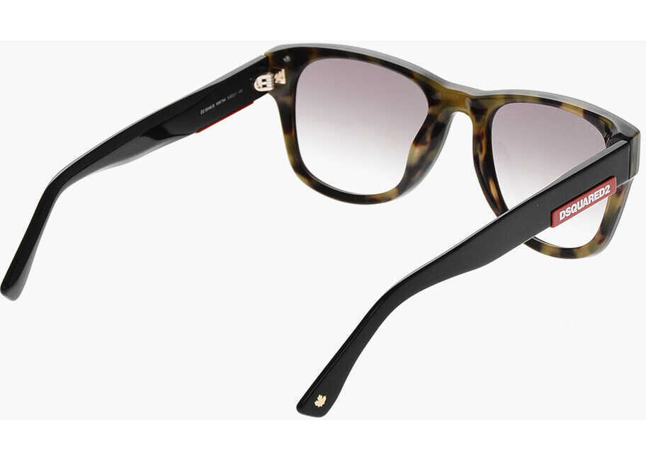 Ochelari de soare DSQUARED2 Wayfarer Sunglasses With Contrasting Logo Black Barbati (BM 19269866) 3