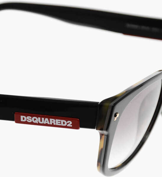 Ochelari de soare DSQUARED2 Wayfarer Sunglasses With Contrasting Logo Black Barbati (BM 19269866) 4