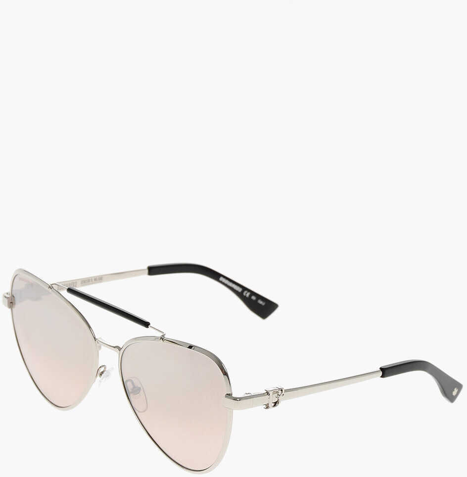 Ochelari de soare DSQUARED2 Aviator Sunglasses With Metal Frame Silver Femei (BM 19269875) 2