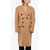 DSQUARED2 Center Vent Peak Lapel Deana Double-Breasted Coat Brown