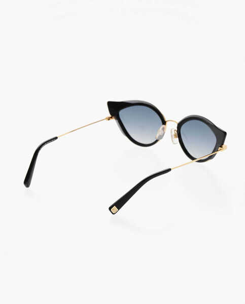 Ochelari de soare DSQUARED2 Cat-Eye Sunglasses With Golden Metal Frame Black Femei (BM 19269884) 3