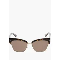 Ochelari de soare Tortoiseshell Cat-Eye Sunglasses With Golden Metal Details Femei