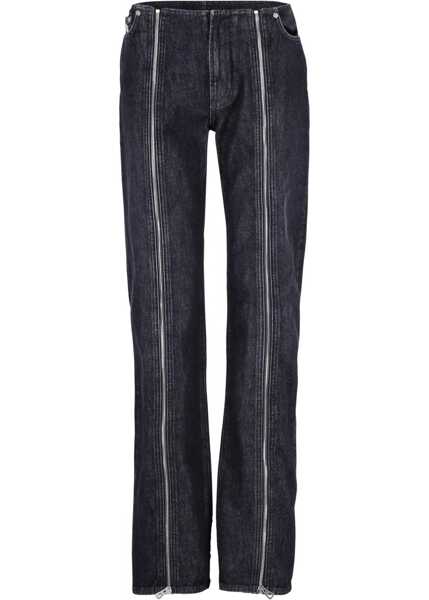 Blugi skinny Jean Paul Gaultier Double Zipper Pants BLACK Femei (BM 19269941) 1