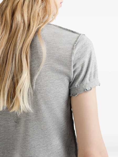 Tricouri Dolce & Gabbana T-Shirt With Print GREY Femei (BM 19269944) 4