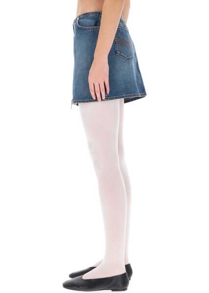 Fuste casual Jean Paul Gaultier Miniskirt With Double Zipper DENIM Femei (BM 19269953) 3