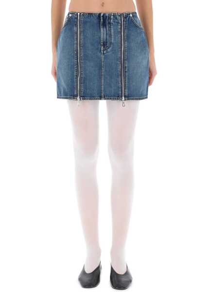 Fuste casual Jean Paul Gaultier Miniskirt With Double Zipper DENIM Femei (BM 19269953) 1