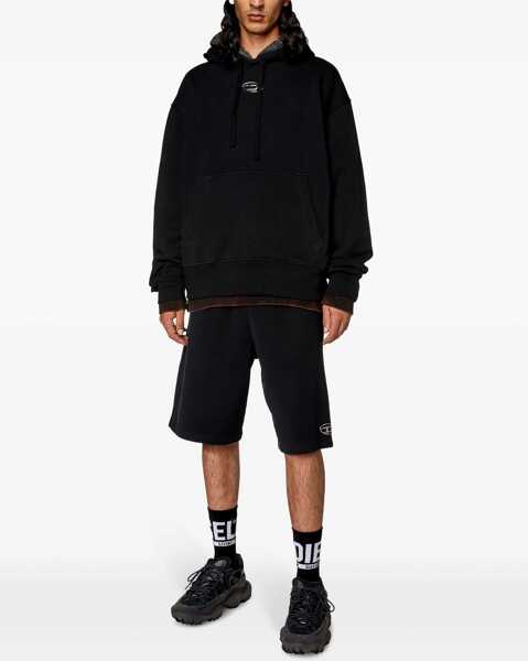 Bluze de trening Diesel Sweatshirt With Logo And Hood BLACK Barbati (BM 19269965) 2