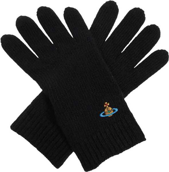 Manusi Vivienne Westwood Gloves With Orb Embroidery BLACK Femei (BM 19269971) 1