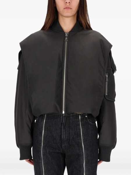 Bomber jacket Jean Paul Gaultier The Hooded Bomber Jacket GREY Femei (BM 19269974) 1