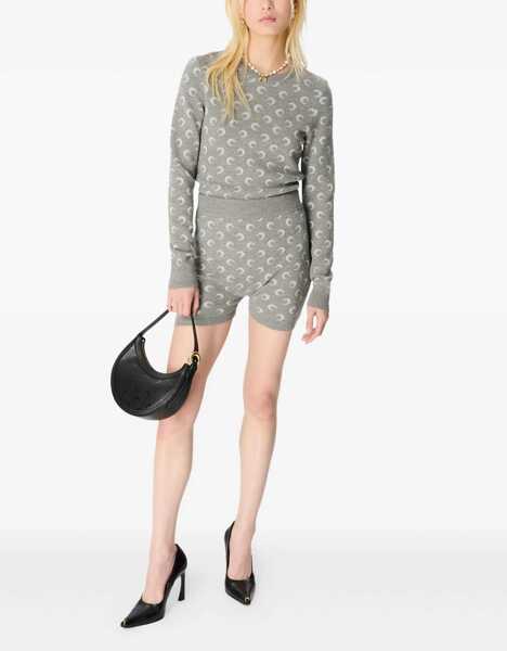 Pulovere MARINE SERRE Jacquard Sweater Moon GREY Femei (BM 19269977) 2