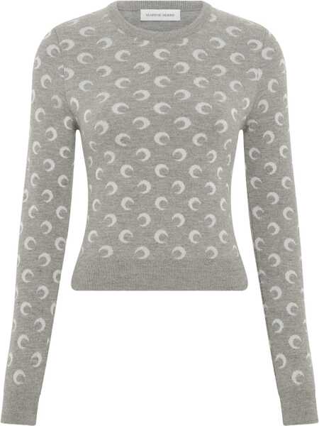 Pulovere MARINE SERRE Jacquard Sweater Moon GREY Femei (BM 19269977) 1