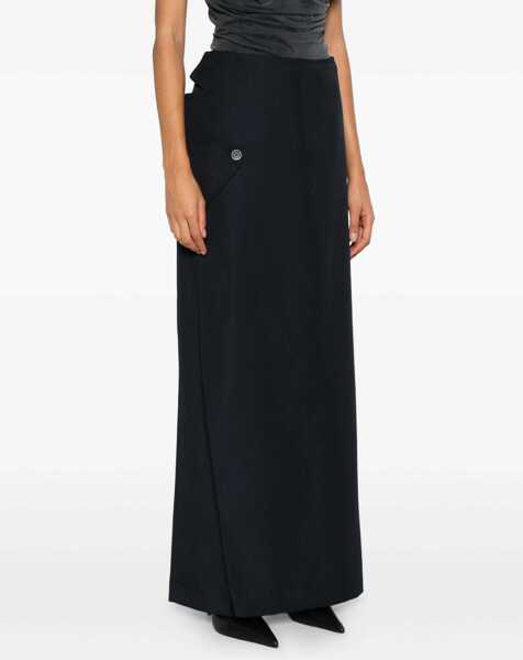 Pantaloni casual Jean Paul Gaultier The Wraparound Pants Skirt BLUE Femei (BM 19269989) 3