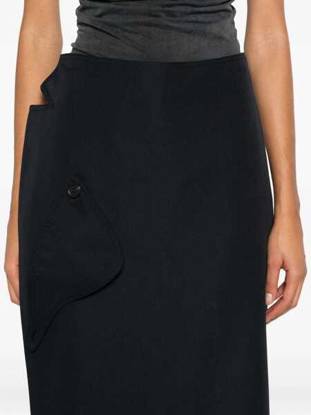 Pantaloni casual Jean Paul Gaultier The Wraparound Pants Skirt BLUE Femei (BM 19269989) 5