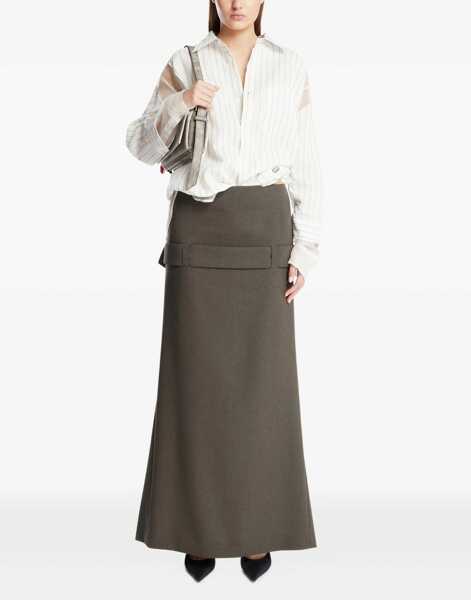 Fuste casual Jean Paul Gaultier Deconstructed Skirt With Martingale Detail GREY Femei (BM 19269998) 2