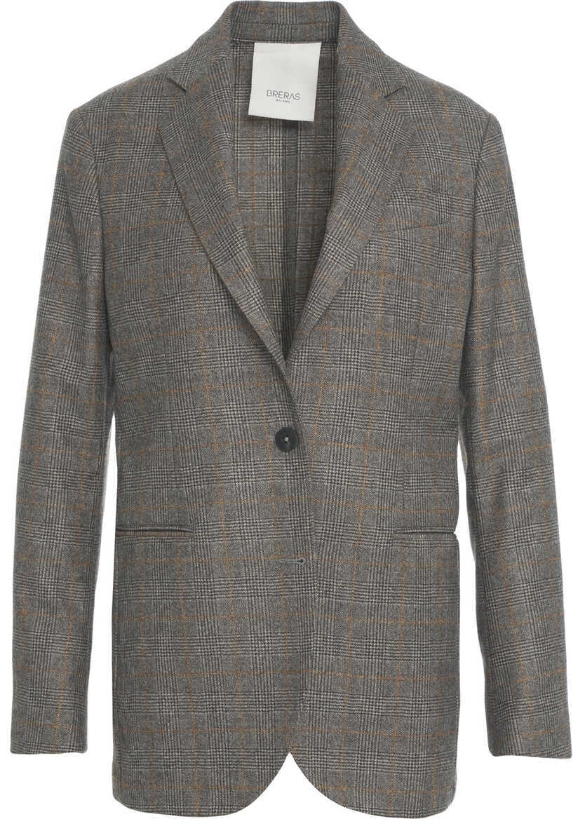 Sacouri Breras Glencheck blazer Grey Femei (BM 19270025) 2