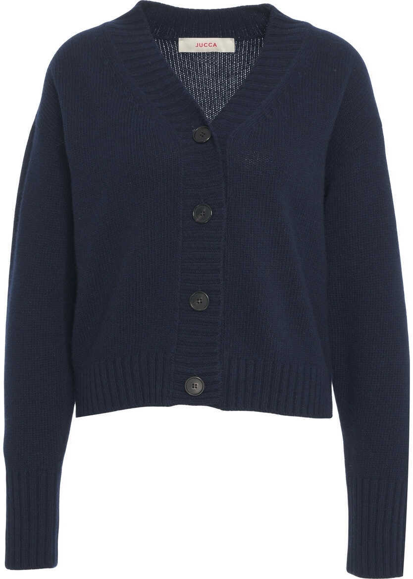 Cardigane Jucca Wool cardigan Blue Femei (BM 19270034) 2