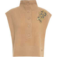 Pulovere casual Knit vest with rhinestones Femei