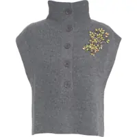 Pulovere casual Knit vest with rhinestones Femei
