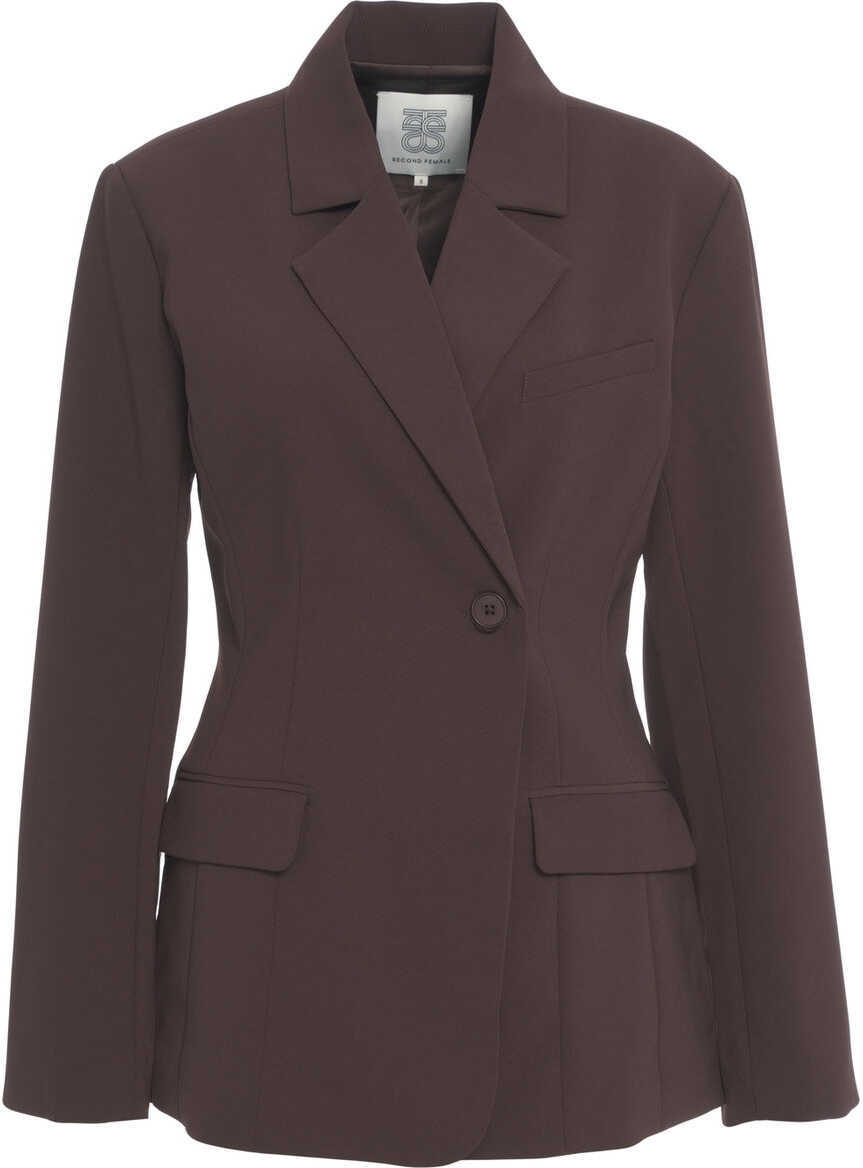 Sacouri Second Female Blazer Fique Brown Femei (BM 19270049) 2