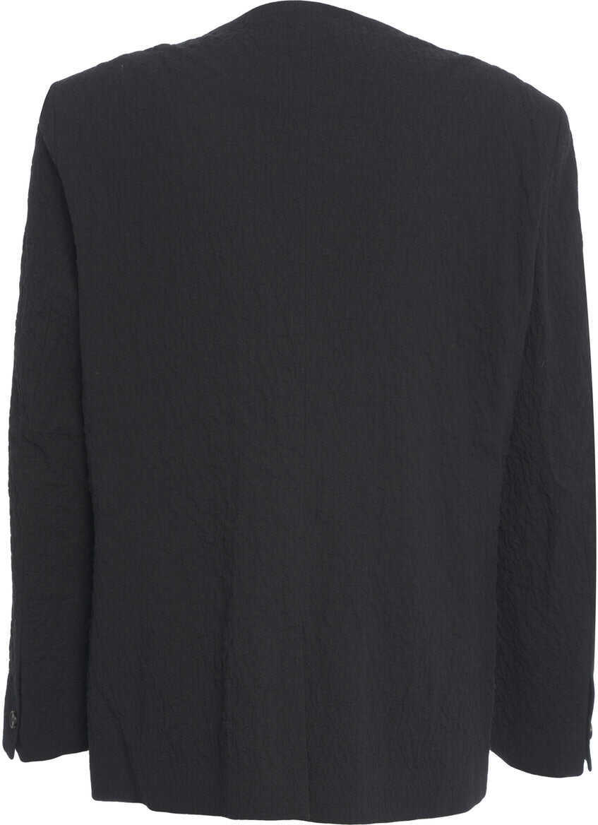 Sacouri Rue de Tokyo Textured blazer Chouji Black Barbati (BM 19270052) 3