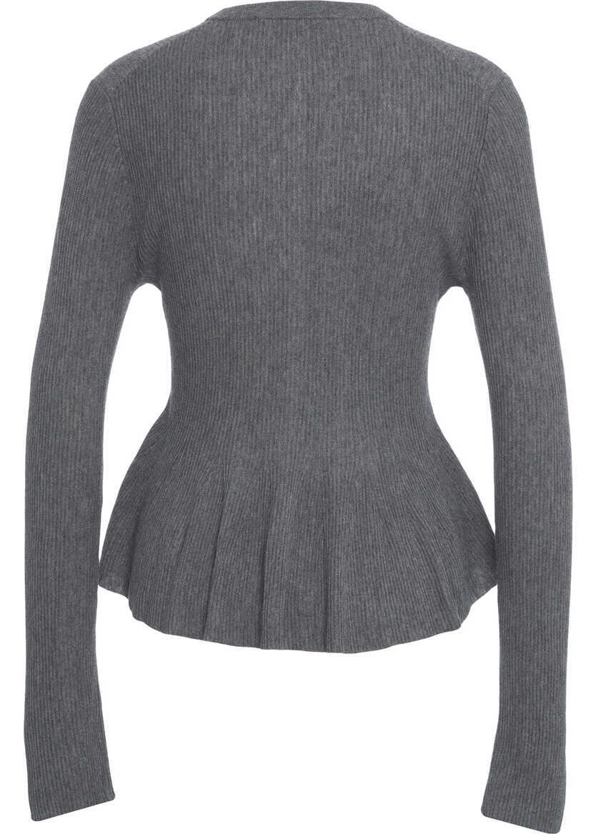 Cardigane Second Female Knit cardigan Tova Grey Femei (BM 19270070) 3