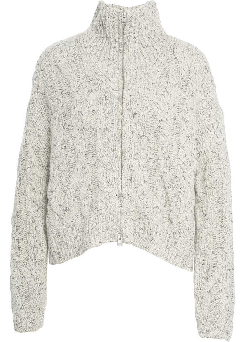 Cardigane CLOSED Cardigan with cable knit pattern Grey Femei (BM 19270079) 1