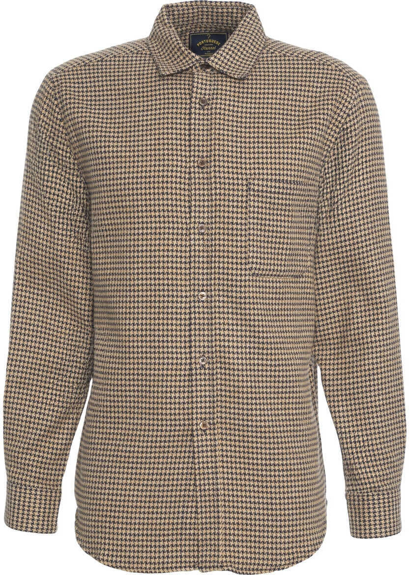 Camasi office Portuguese Shirt Abstract Beige Barbati (BM 19270148) 2