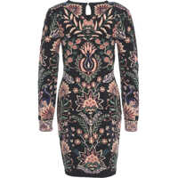 Rochii scurte Dama - Rochii scurte Farmrio Mini dress with pattern Black Femei (BM 19270187) - B-mall.ro