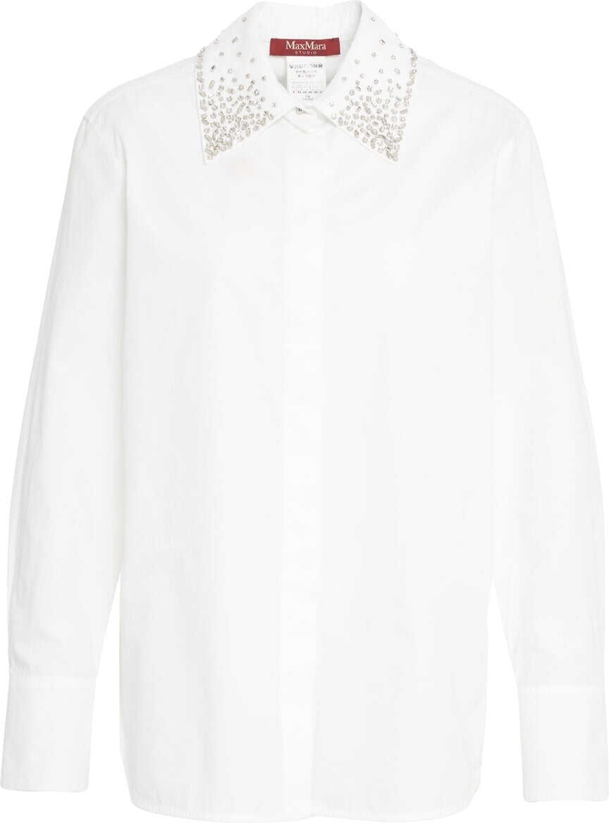 Bluze Max Mara Blouse with rhinestones Staffa White Femei (BM 19270196) 1