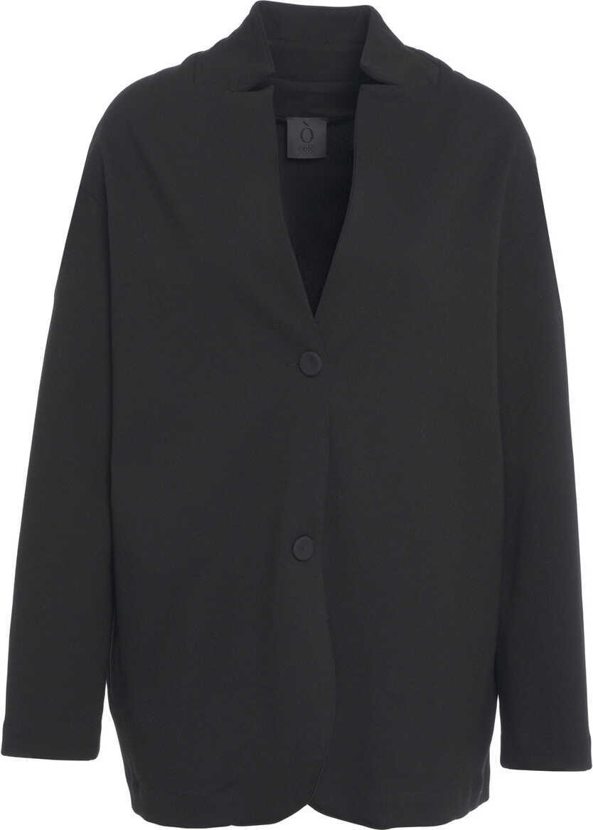 Jachete OBLO UNIQUE Oversize jacket Black Femei (BM 19270211) 1