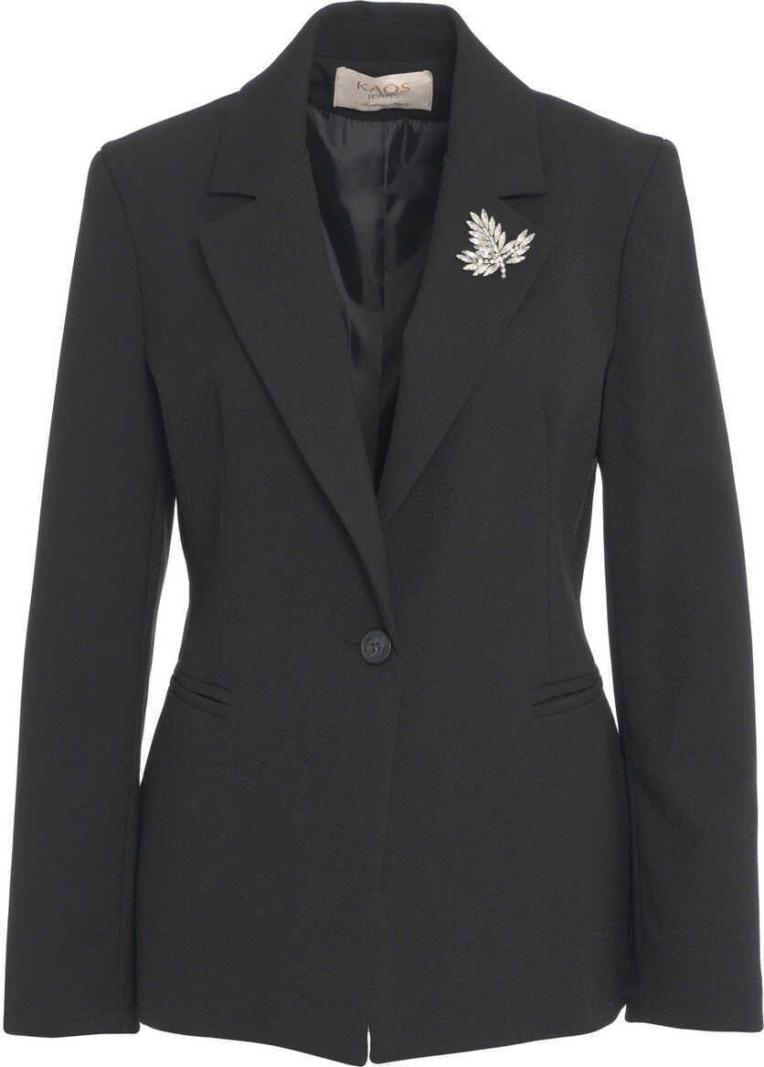 Sacouri Kaos Blazer with brooch Black Femei (BM 19270229) 1