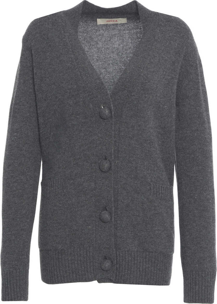Cardigane Jucca Virgin wool cardigan Grey Femei (BM 19270256) 2