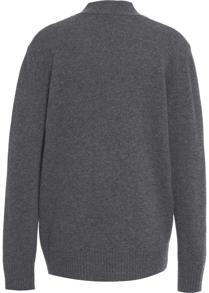 Cardigane Jucca Virgin wool cardigan Grey Femei (BM 19270256) 3