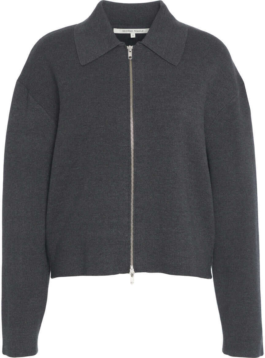 Pulovere casual Second Female Wool blend jacket Grey Femei (BM 19270283) 2