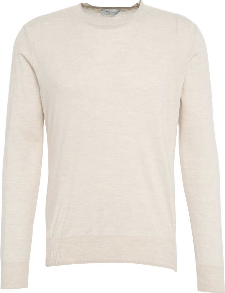 Pulovere Paolo Pecora Virgin wool sweater White Barbati (BM 19270289) 1