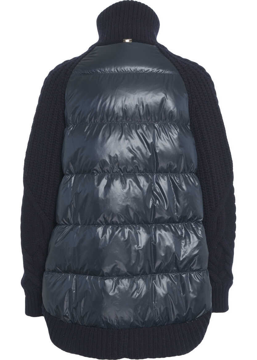 Cardigane Herno Knit cardigan with zipper Blue Femei (BM 19270295) 3