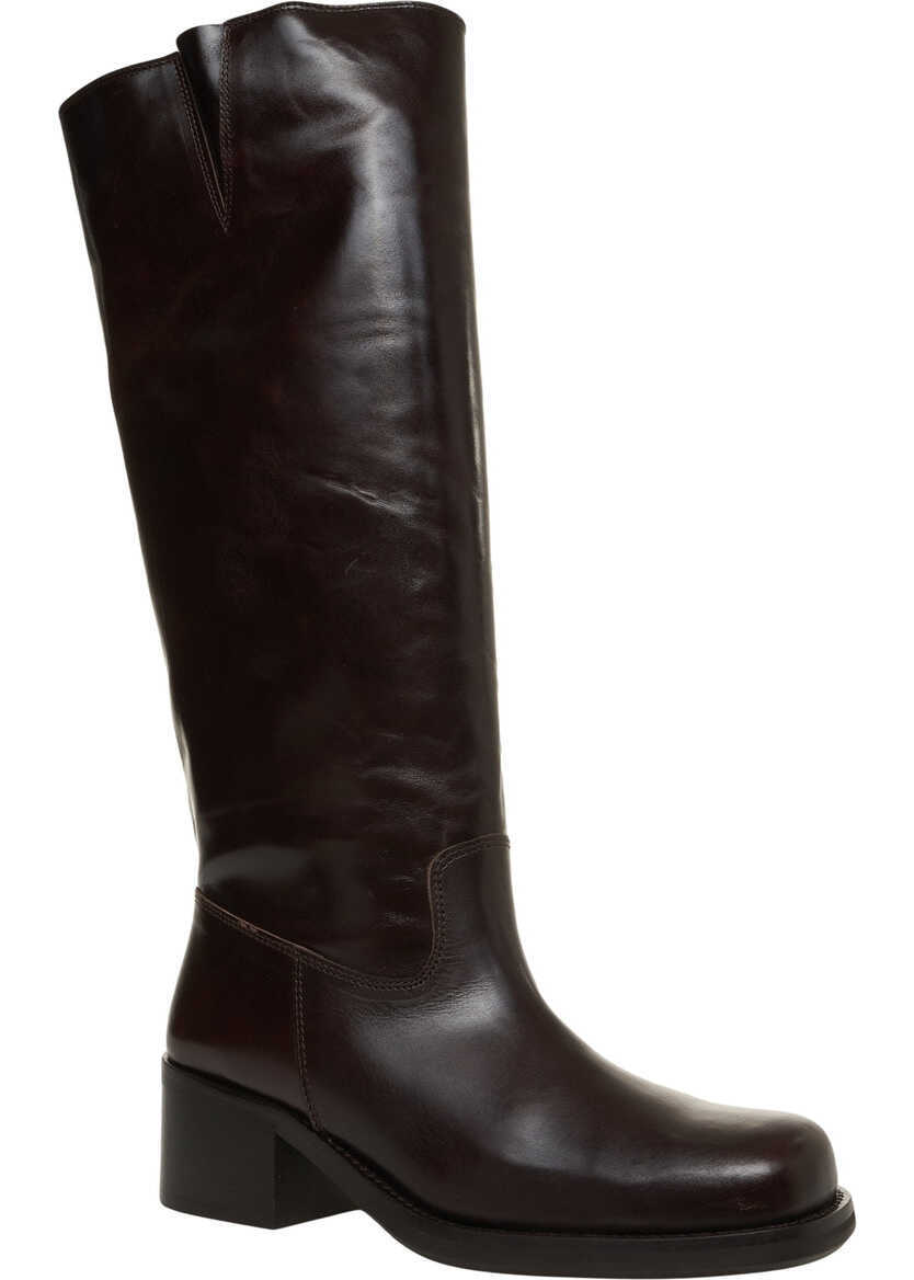 Cizme de iarna Billi Bi Boots in smooth leather Brown Femei (BM 19270310) 3