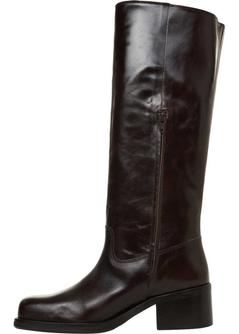 Cizme de iarna Billi Bi Boots in smooth leather Brown Femei (BM 19270310) 4
