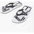 Emporio Armani Logoed Flip Flop Black & White