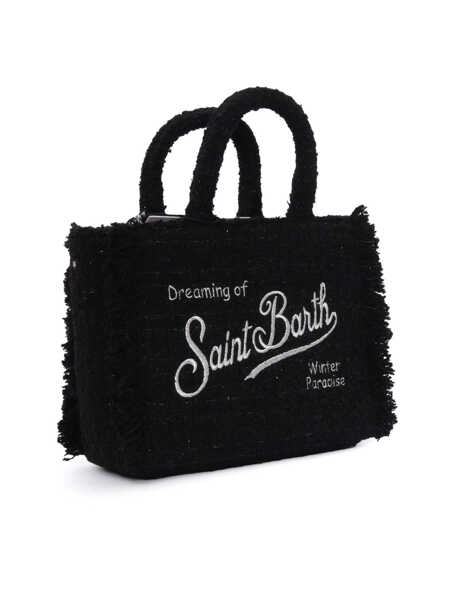 Genti de umar Mc2 Saint Barth VANITY MINI TWEED-00 EMB Black   Fete (BM 19270464) 2